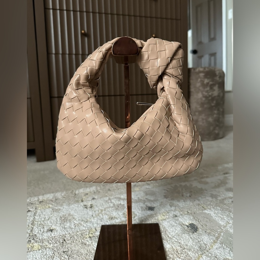 Tan Woven Mini Bag